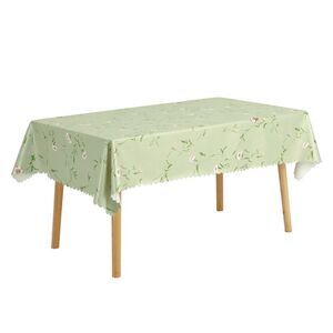 Vinyl Tablecloth Waterproof Oil Spill Proof Table Cover 55x79 Inch Green